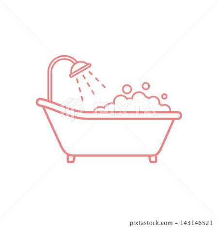 Bathtub Icon Vector Template Illustration Design Bathtub Icon Vector Template Illustration Design 143146521