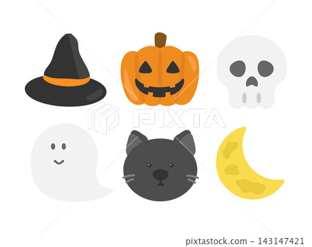 Halloween Icon Illustration Set Halloween Icon Illustration Set 143147421