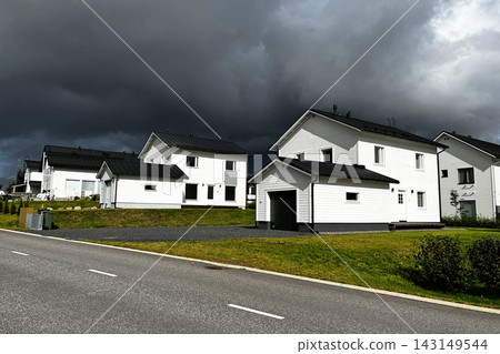 Modern Residential Houses in Porvoo, Finland. Modern Residential Houses in Porvoo, Finland. 143149544