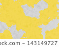 Abstract yellow and gray weathered wall texture with peeling paint effects and industrial grunge style. 143149727