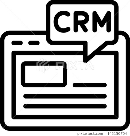 CRM Modern and Creative Icon CRM Modern and Creative Icon 143150704