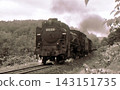 1970 (Showa 45): D51-hauled passenger train, double-headed, Hokkaido, Hakodate Main Line, Mena - Kami-Mena, documentary photograph. 143151735
