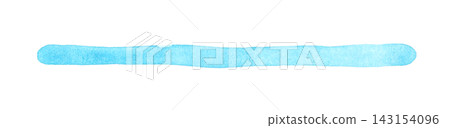Light blue borders, decorative borders, and underlines - hand-drawn watercolor illustration material Light blue borders, decorative borders, and underlines - hand-drawn watercolor illustration material 143154096