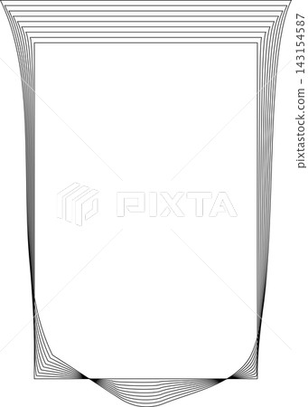 Rectangle frame emblem dynamic line blending. Technology creative Rectangle frame emblem dynamic line blending. Technology creative 143154587