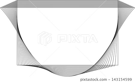 Rectangle frame emblem dynamic line blending. Technology creative Rectangle frame emblem dynamic line blending. Technology creative 143154599