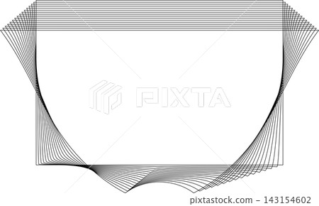 Rectangle frame emblem dynamic line blending. Technology creative Rectangle frame emblem dynamic line blending. Technology creative 143154602
