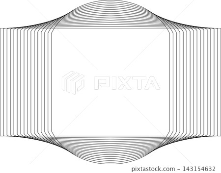 Rectangle frame emblem dynamic line blending. Technology creative Rectangle frame emblem dynamic line blending. Technology creative 143154632
