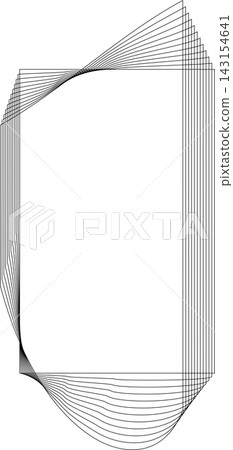 Rectangle frame emblem dynamic line blending. Technology creative Rectangle frame emblem dynamic line blending. Technology creative 143154641