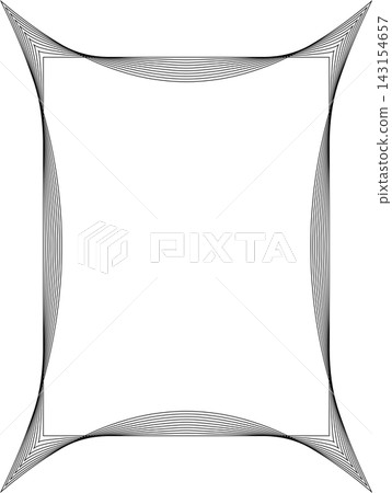 Rectangle frame emblem dynamic line blending. Technology creative Rectangle frame emblem dynamic line blending. Technology creative 143154657