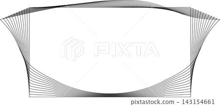 Rectangle frame emblem dynamic line blending. Technology creative Rectangle frame emblem dynamic line blending. Technology creative 143154661