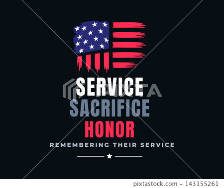 Veterans Service Sacrifice Honor American Flag Tribute Veterans Service Sacrifice Honor American Flag Tribute 143155261