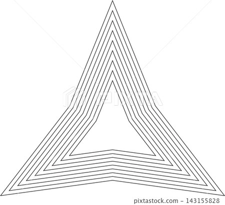 Triangle with dynamic line for banner, print, template Triangle with dynamic line for banner, print, template 143155828