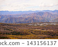 Autumn foliage in Nasu Highlands: A view from the top of the ski resort. 143156137