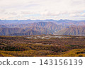 Autumn foliage in Nasu Highlands: A view from the top of the ski resort. 143156139