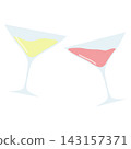 Colorful cocktail glasses 143157371
