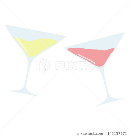 Colorful cocktail glasses Colorful cocktail glasses 143157371