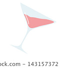 A tilted cocktail glass 143157372