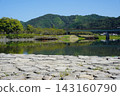 Settlement bridge over Shimanto River 143160790