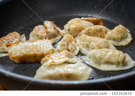 Delicious homemade dumplings from a typical Japanese household. Delicious homemade dumplings from a typical Japanese household. 143161633
