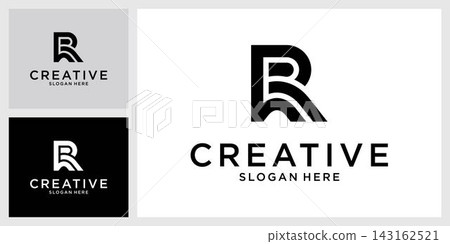 R or RR initial letter logo design vector R or RR initial letter logo design vector 143162521
