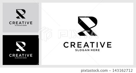 R or RR initial letter logo design vector R or RR initial letter logo design vector 143162712