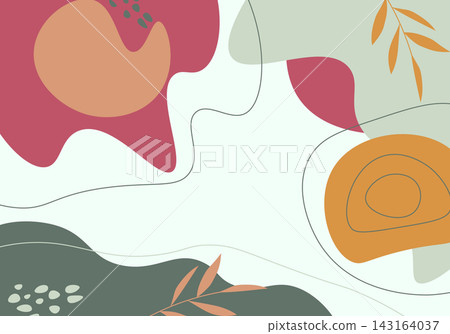 Hand drawn minimal style background. Vector illustration. Hand drawn minimal style background. Vector illustration. 143164037