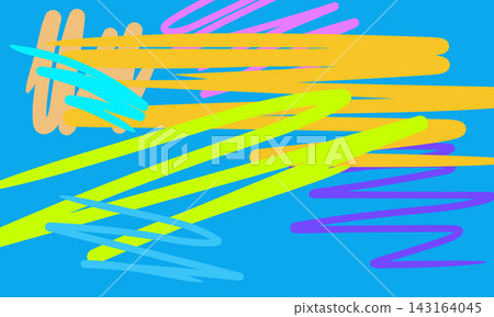 Colorful abstract form on blue background. Colorful abstract form on blue background. 143164045