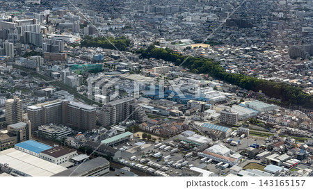 Aerial view of the area around Osaka International Airport (Itami Airport) Aerial view of the area around Osaka International Airport (Itami Airport) 143165157