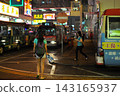 Hong Kong streetscape bus terminal 143165937