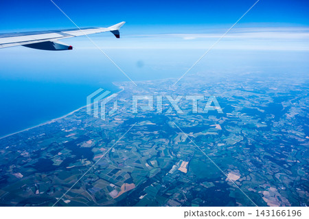 London and the British continent as seen from the sky on an airplane. London and the British continent as seen from the sky on an airplane. 143166196