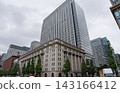 The cityscape featuring the Meiji Life Insurance Building, a designated Important Cultural Property, and the Meiji Yasuda Life Insurance Building towering behind it. 143166412