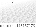White infinity futuristic abstract minimal background. Gradient geometric polygon shapes. Bright contemporary digital technology design. Light clean concept for your business and ideas 143167175