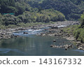 A sunny day at Shimanto City, Kochi Prefecture: Scenery of the Shimanto River 143167332