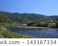 A sunny day at Shimanto City, Kochi Prefecture: Scenery of the Shimanto River 143167334