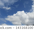 Blue sky and white clouds of Kemigawa beach 143168100