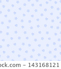 Light blue background with a seamless pattern of puffy hearts and stars. 143168121