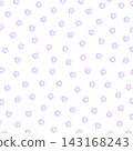 Puffy heart and star seamless pattern background on a white background. 143168243