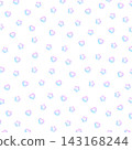 Puffy heart and star seamless pattern background on a white background. 143168244