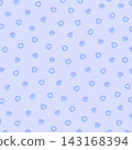 Lavender background with a puffy heart pattern seamless background 143168394