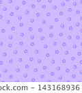 Puffy heart and star seamless pattern background on a light purple background. 143168936