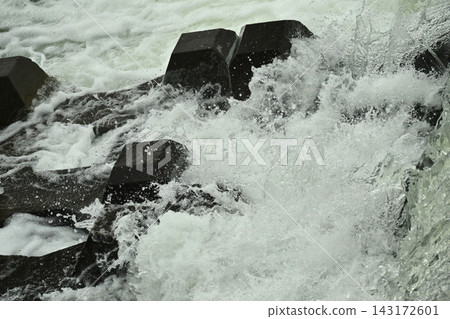 Flooding and rising water levels of rivers Flooding and rising water levels of rivers 143172601