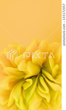 Elegant yellow 3D floral background with lush organic petal layers and soft lighting. Elegant yellow 3D floral background with lush organic petal layers and soft lighting. 143172957