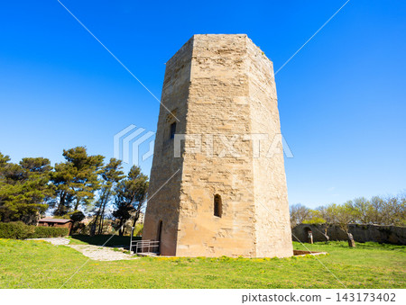 Torre di Federico close up view in Enna Torre di Federico close up view in Enna 143173402