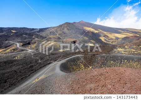 Mount Etna or Etna Volcano near Catania city, Sicily Mount Etna or Etna Volcano near Catania city, Sicily 143173443