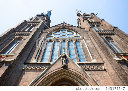 Maria van Jessekerk church in Delft city, Netherlands Maria van Jessekerk church in Delft city, Netherlands 143173547