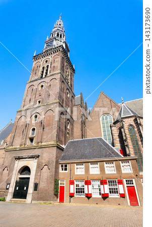 Oude Kerk church building in Amsterdam, Netherlands Oude Kerk church building in Amsterdam, Netherlands 143173690