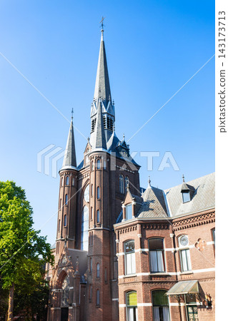 Bonifatiuskerk church in the city of Zaandam, Netherlands Bonifatiuskerk church in the city of Zaandam, Netherlands 143173713