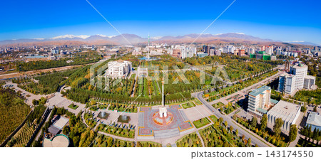 Palace of the Nation aerial panoramic view, Dushanbe Palace of the Nation aerial panoramic view, Dushanbe 143174550