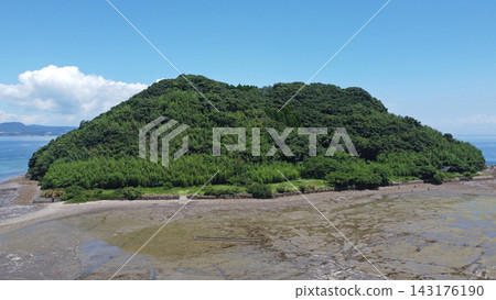 Drone aerial photography of Kamejima in Gowacho, Amakusa City Drone aerial photography of Kamejima in Gowacho, Amakusa City 143176190