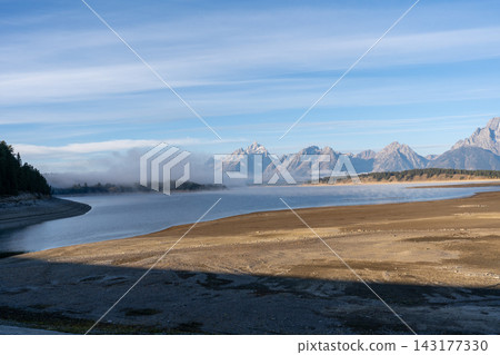 A stunning view of the Teton mountain range in Grand Teton National Park, WY. A stunning view of the Teton mountain range in Grand Teton National Park, WY. 143177330